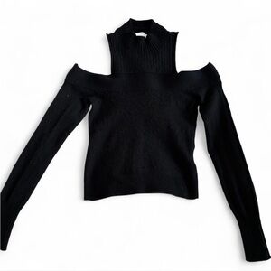 Jonathan Simkhai black off the shoulder sweater